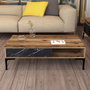 Hanah Home Mesa de Centro Istanbul Nogal y Negro